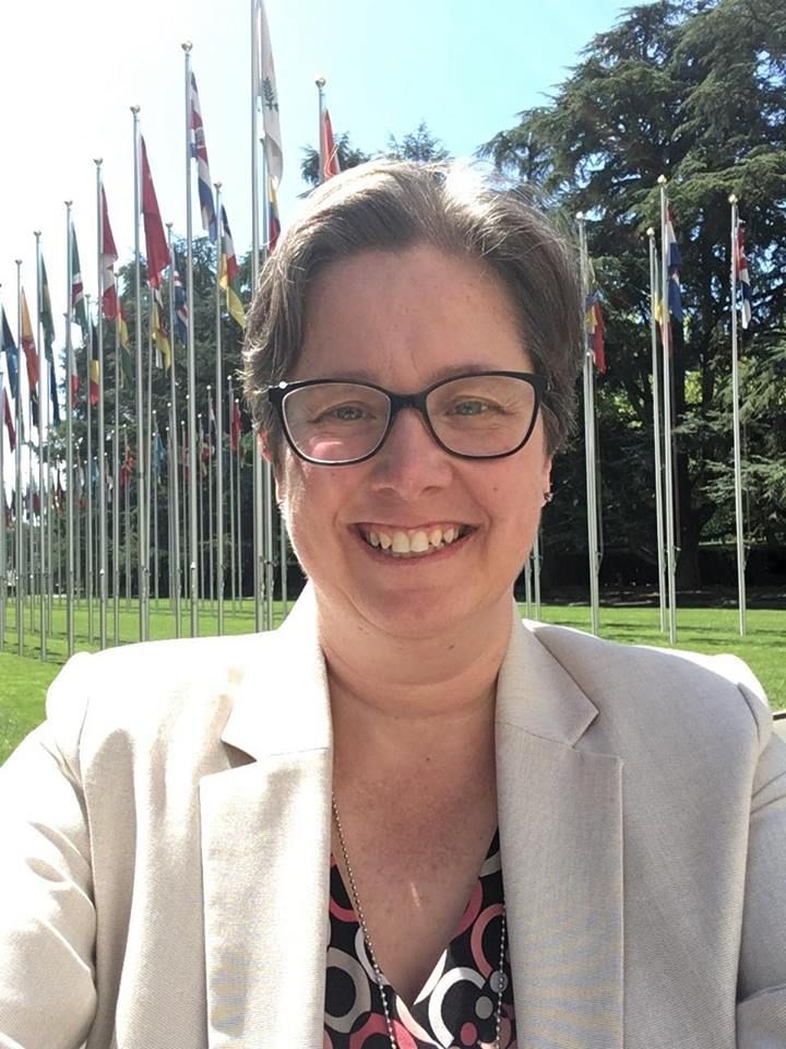 Dr Nikki Coleman at the Geneva convention in 2018. 