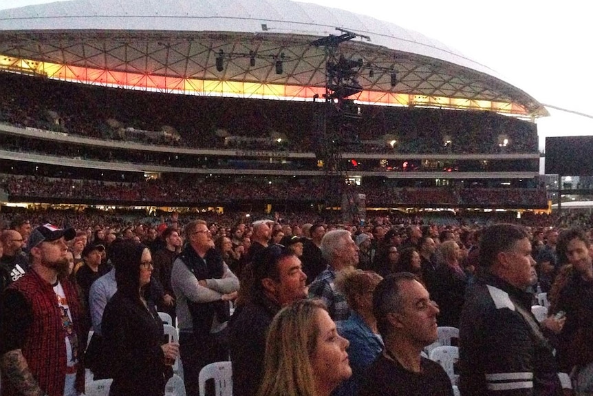 Huge crowds at Guns and Roses concert