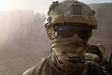 An Australian special forces soldier in Helmand province, southern Afghanistan.
