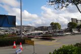 Ruins on November 12, 2012, two days after a fire at the Greenfields Shopping Centre in Mackay in north Qld.