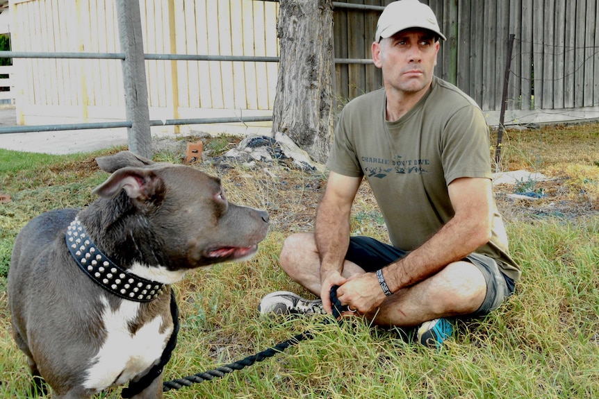 Dave with his dog