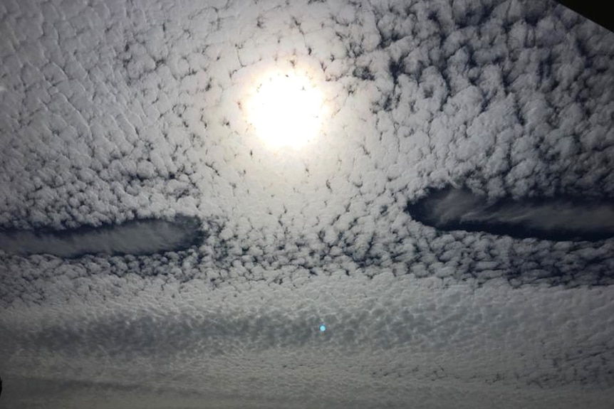 Unusual cloud formation over Brisbane