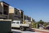 Rows of newly built townhouses in Balga.