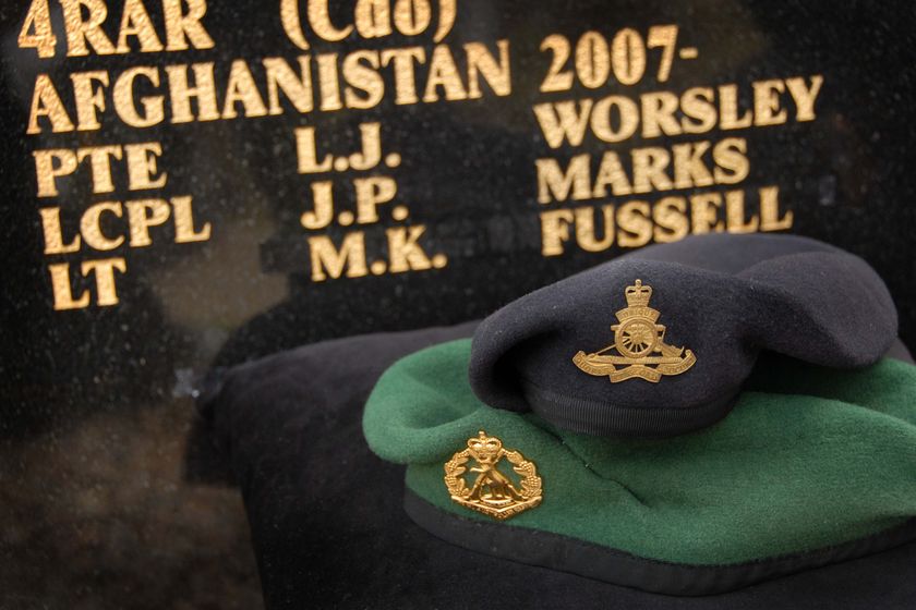 Memorial held for fallen Aussie soldier - ABC News