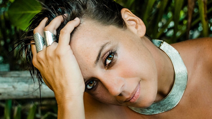 Chan Marshall, aka Cat Power, looks at the camera.