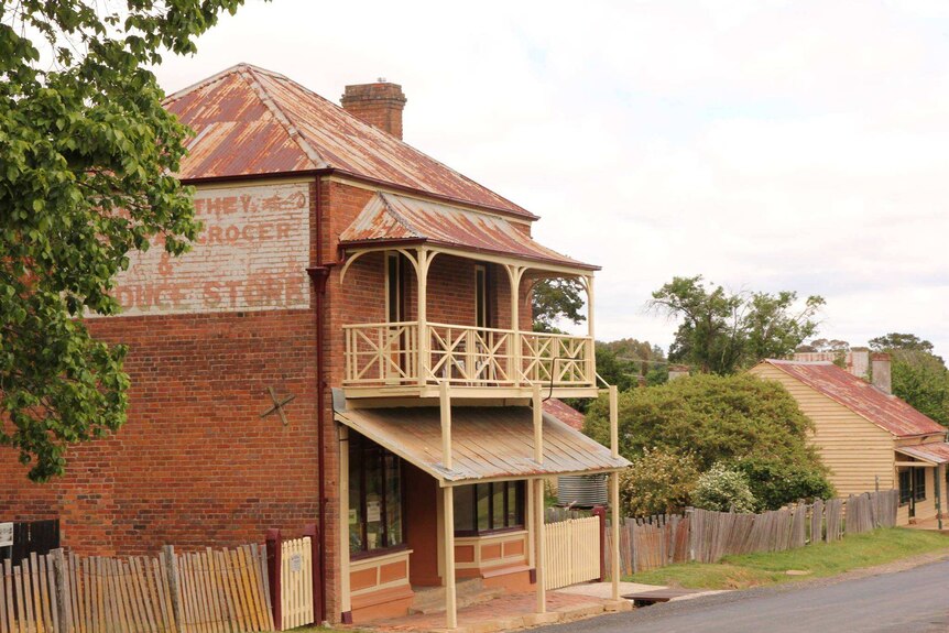 A historic red brick building at Hill End