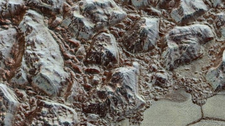 Close up look at Pluto