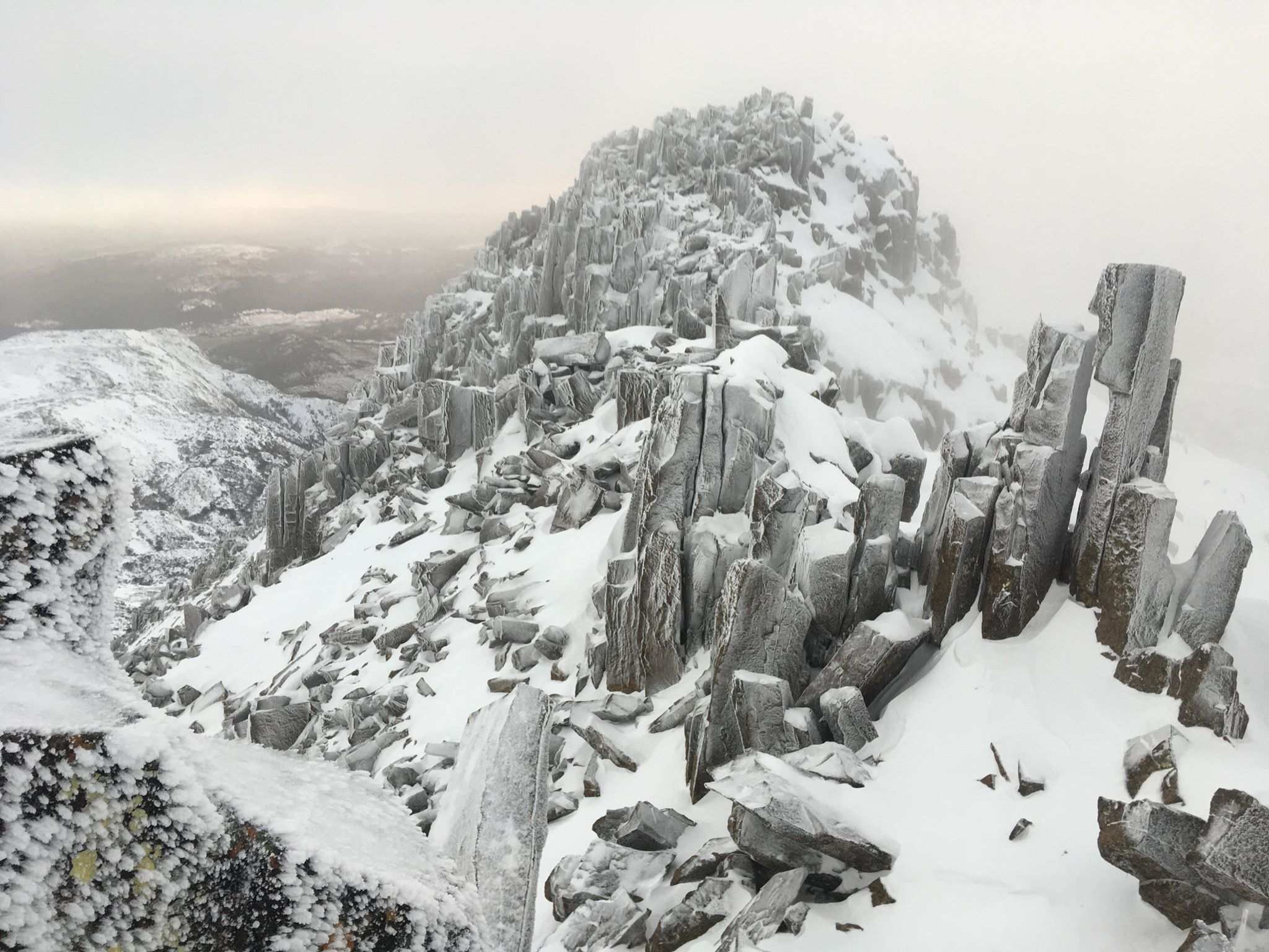 Backcountry skiers making the most of heavy snow at Tasmania's Cradle