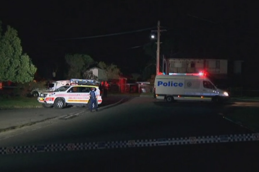 The crime scene at the street in Bundeena