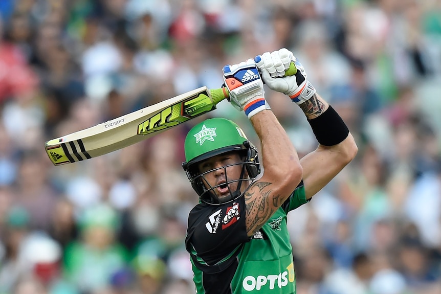 Kevin Pietersen bats in the Big Bash final