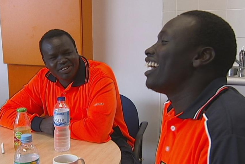 Like so many refugees Chol Dau Apai and Pajok Deng initially struggled to find work.