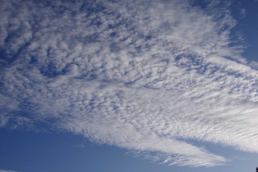 An altocumulus cloud formation