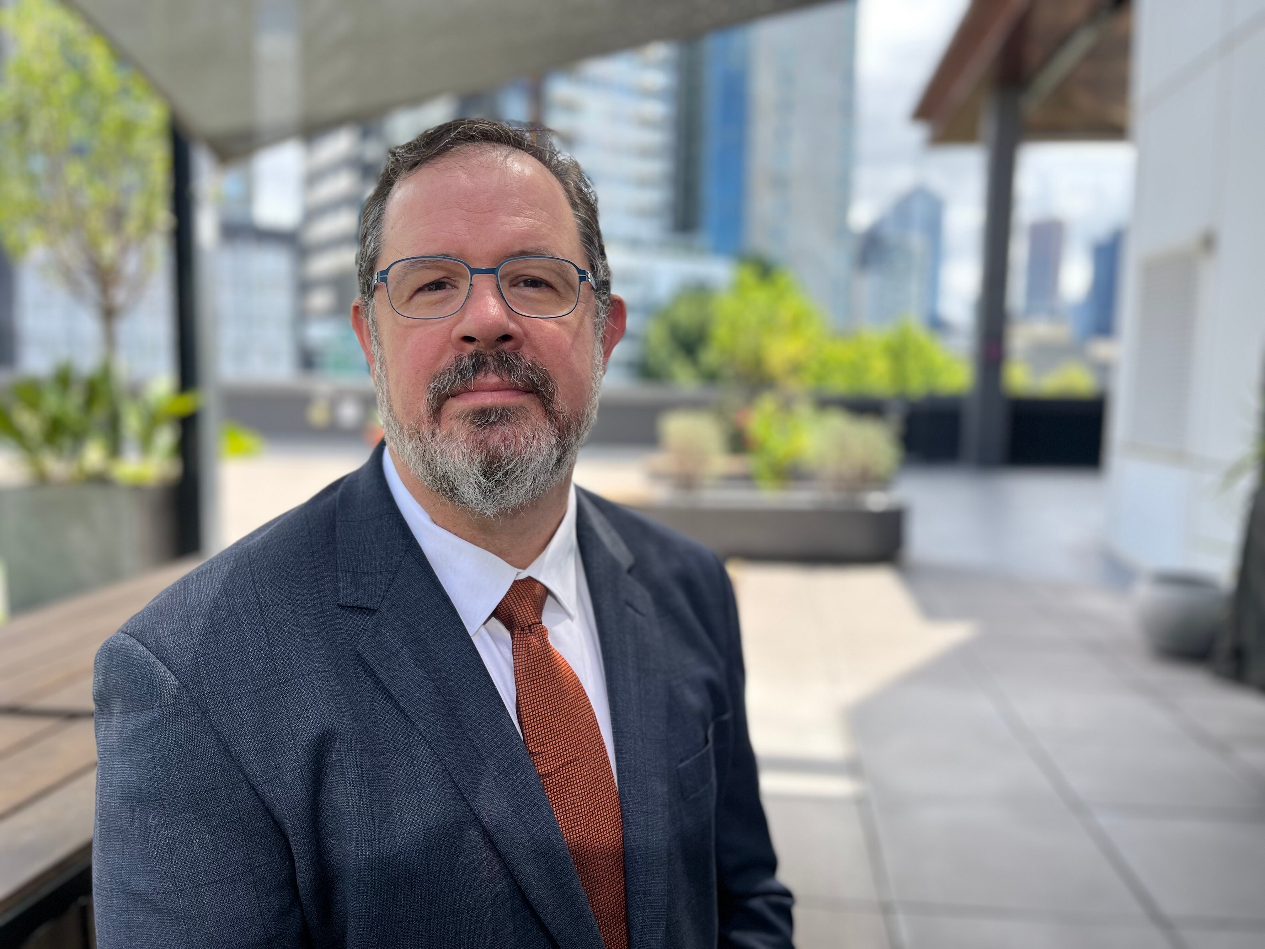 Michael Fotheringham looks at the camera.