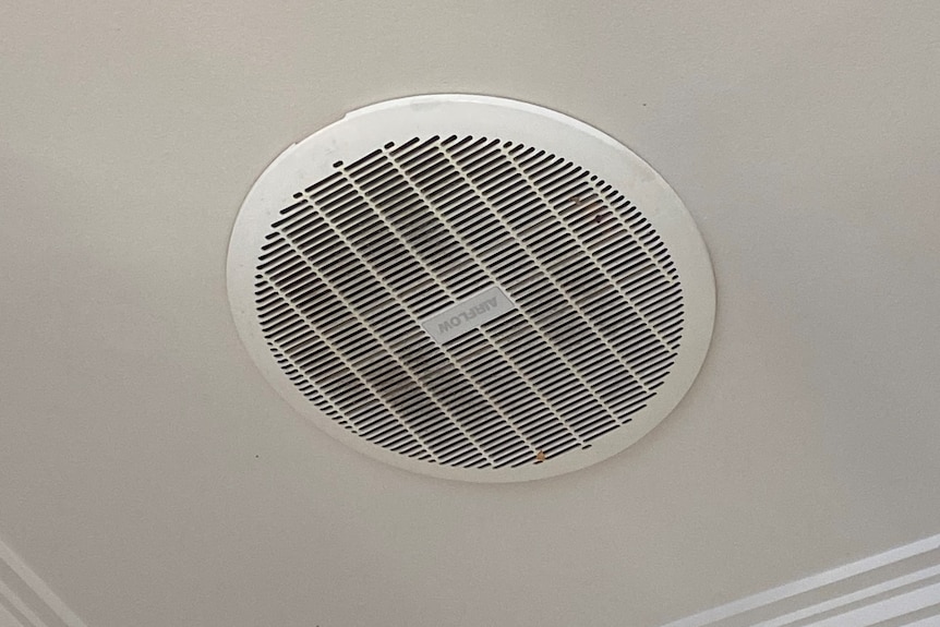 A photo of a bathroom vent for ventilation