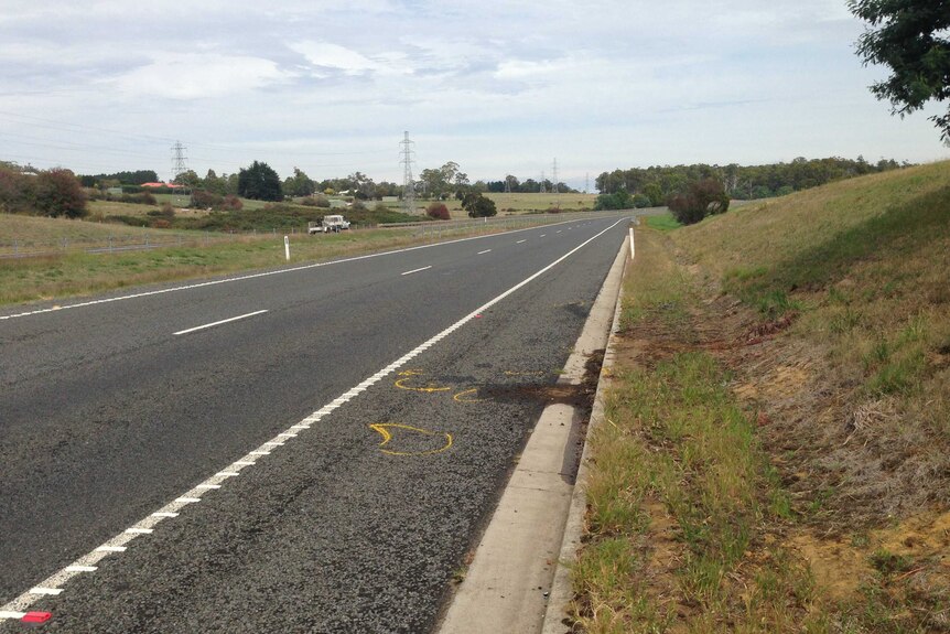 Scene of fatal motorcycle crash