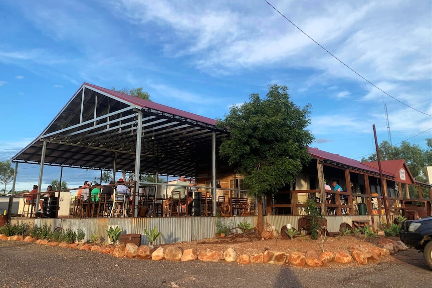An outback deck of a country pub