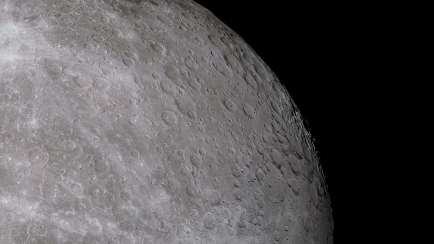 Close up of the moon