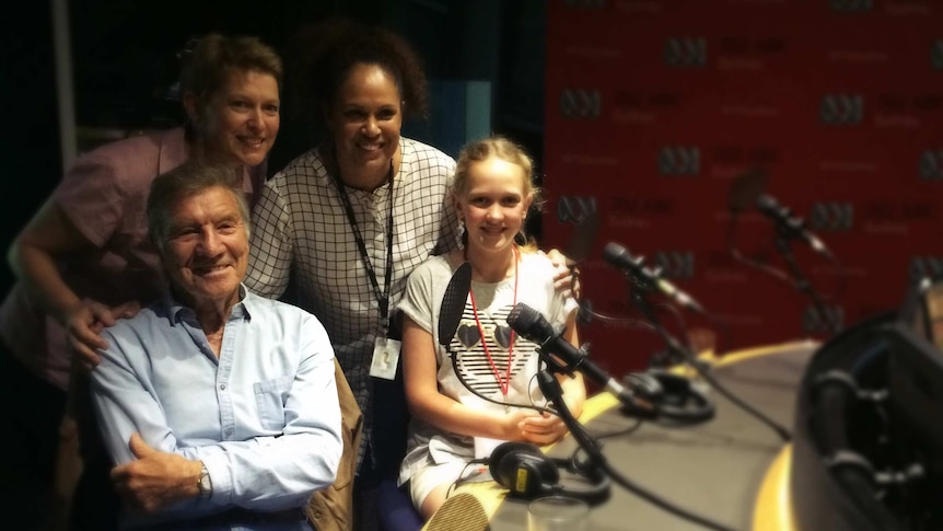 ACMF National Songwriting Competition Winner Elizabeth Barnes, her mum Sandie Barnes & Don Spencer with Christine Anu