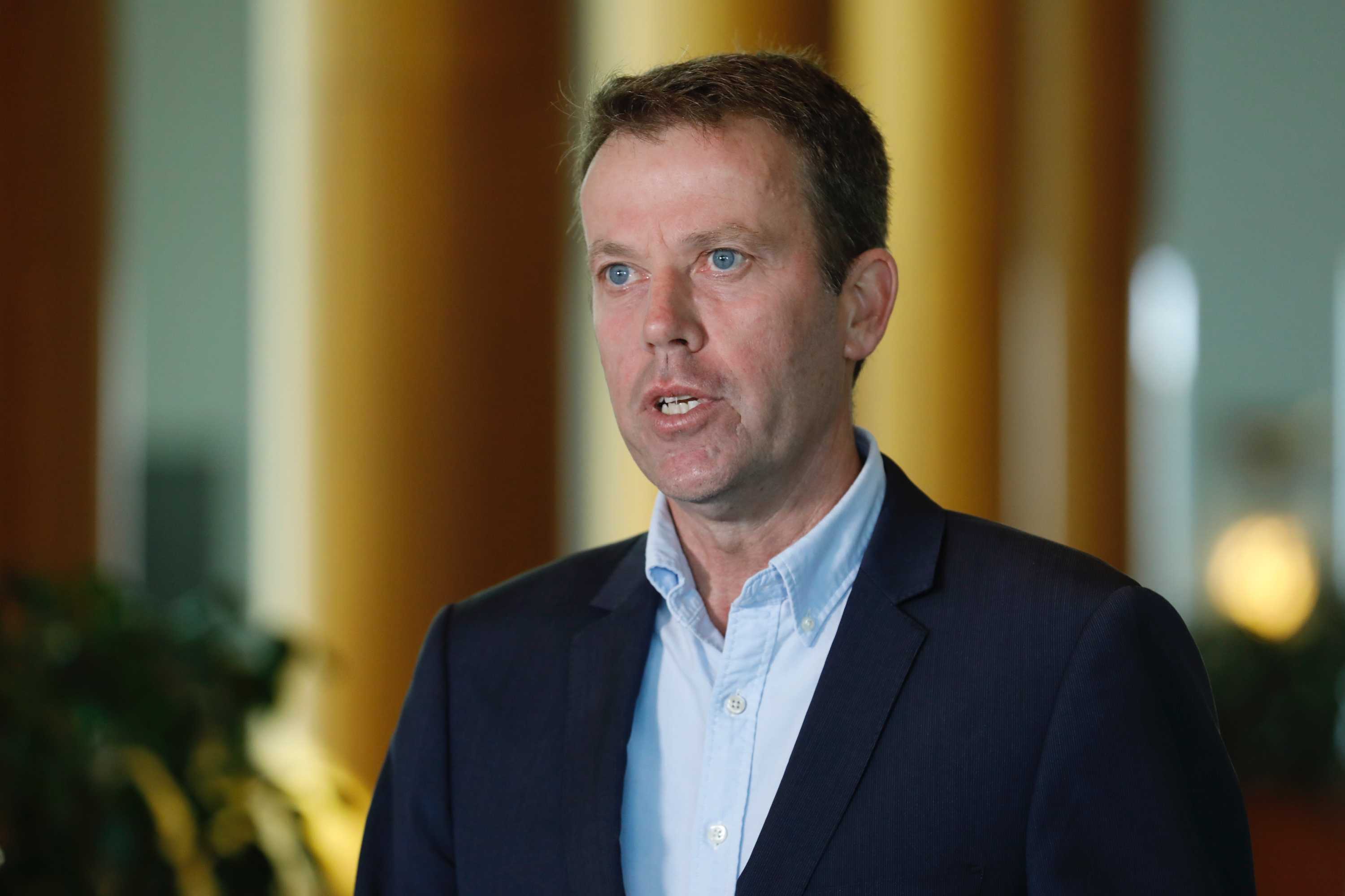 Dan Tehan speaks in Parliament House.