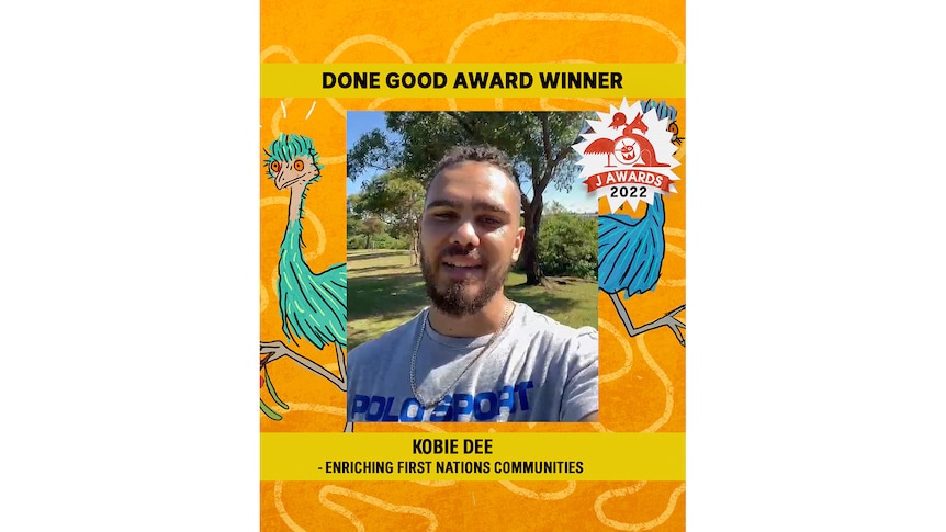Video thumbnail of Kobie Dee accepting the Done Good 2022 J Award