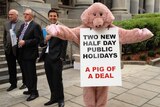 Coalition of groups calls it a "pig of a deal"