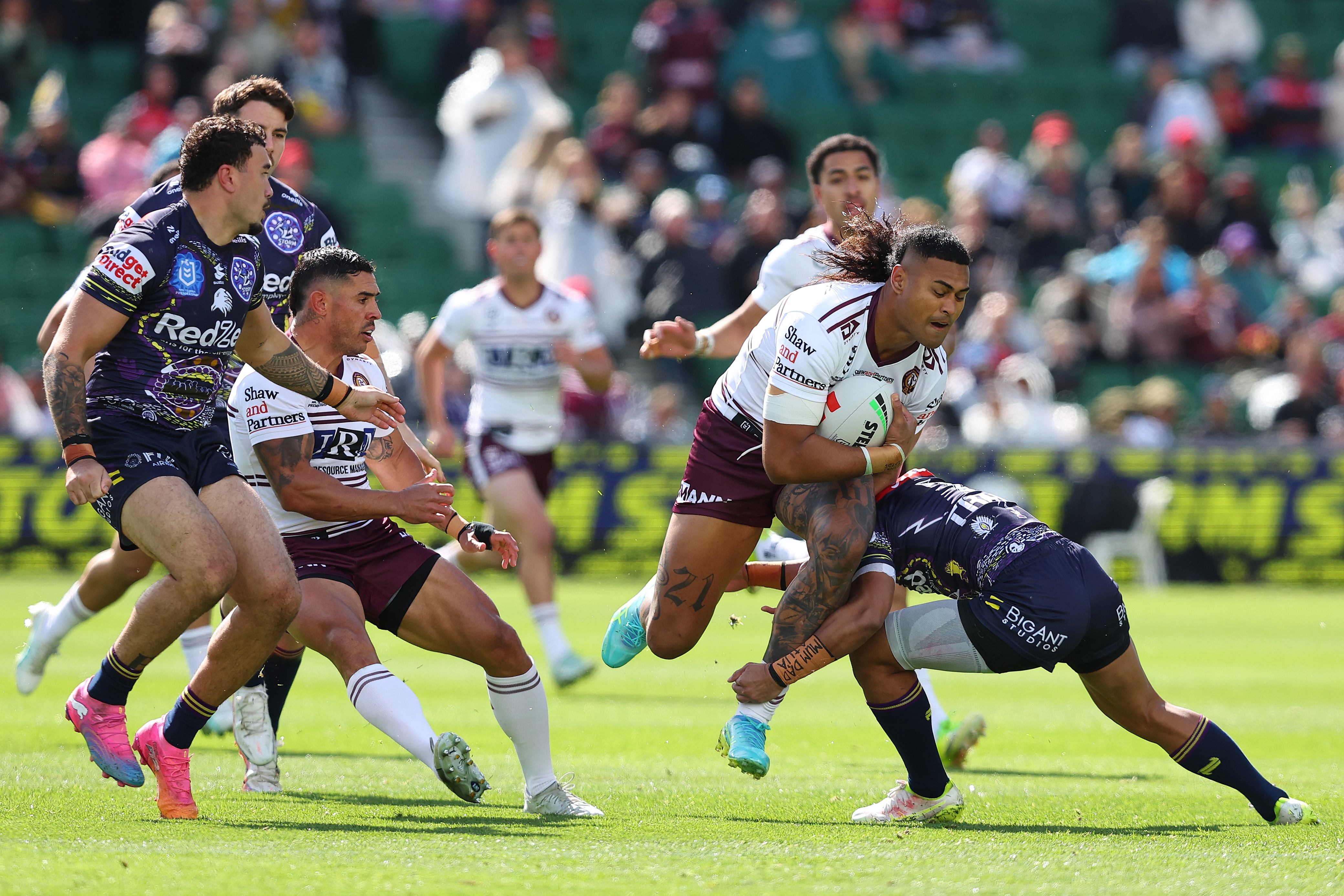 Live: Sea Eagles tear into Storm, Olakau'atu on a tear