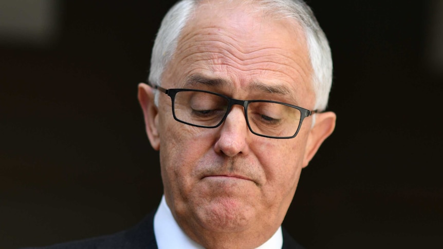 Malcolm Turnbull speaks during a press conference at Parliament House in Canberra.