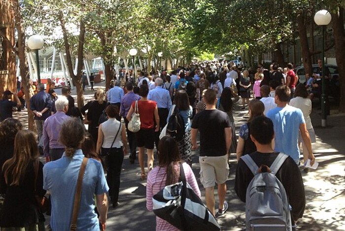 Hundreds of people have been evacuated from the University of Technology Sydney after a chemical spill