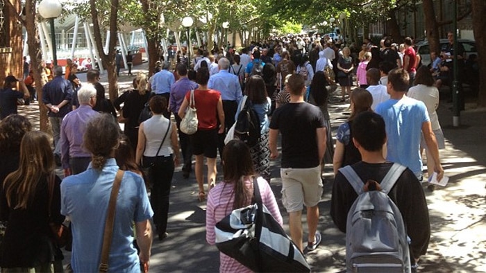 Hundreds of people have been evacuated from the University of Technology Sydney after a chemical spill