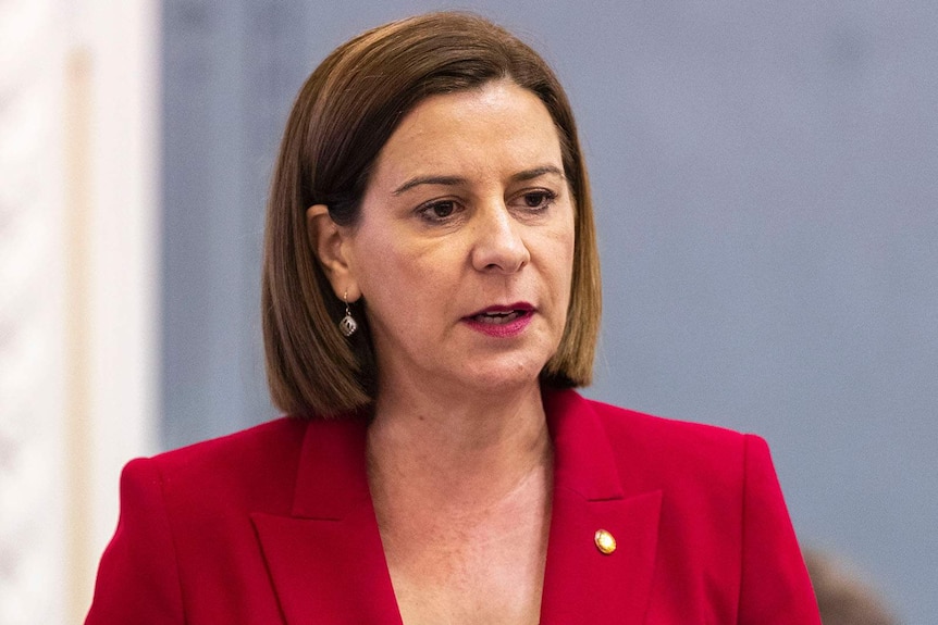 Queensland Liberal National Party leader Deb Frecklington in State Parliament