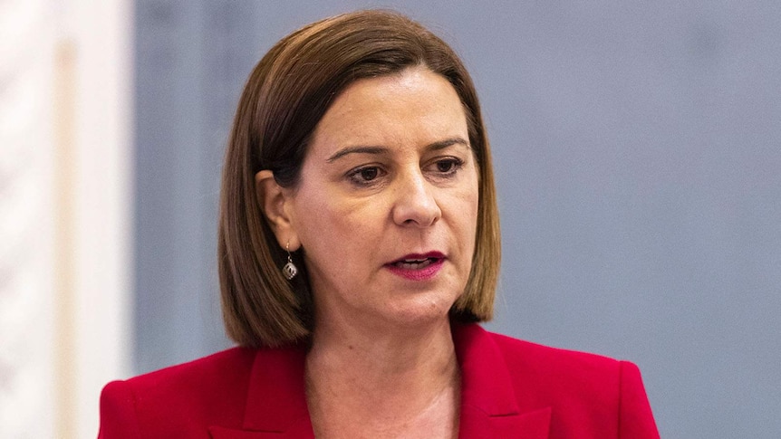 Queensland Liberal National Party leader Deb Frecklington in State Parliament