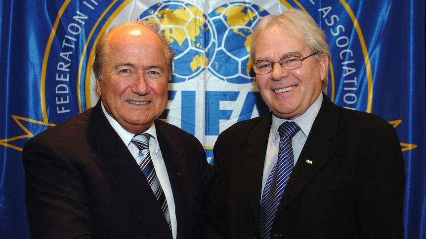 Les Murray with Sepp Blatter