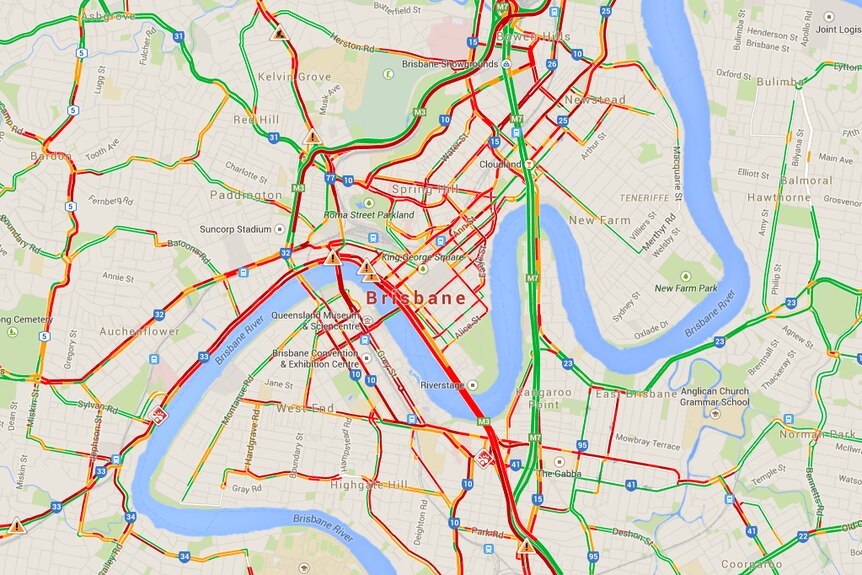 Brisbane traffic congestion