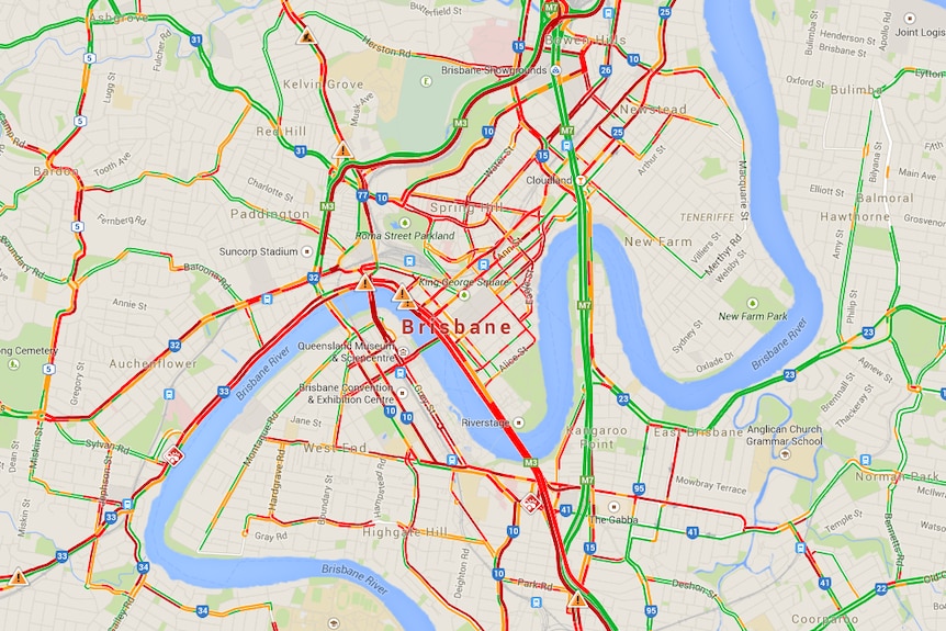 Brisbane traffic congestion
