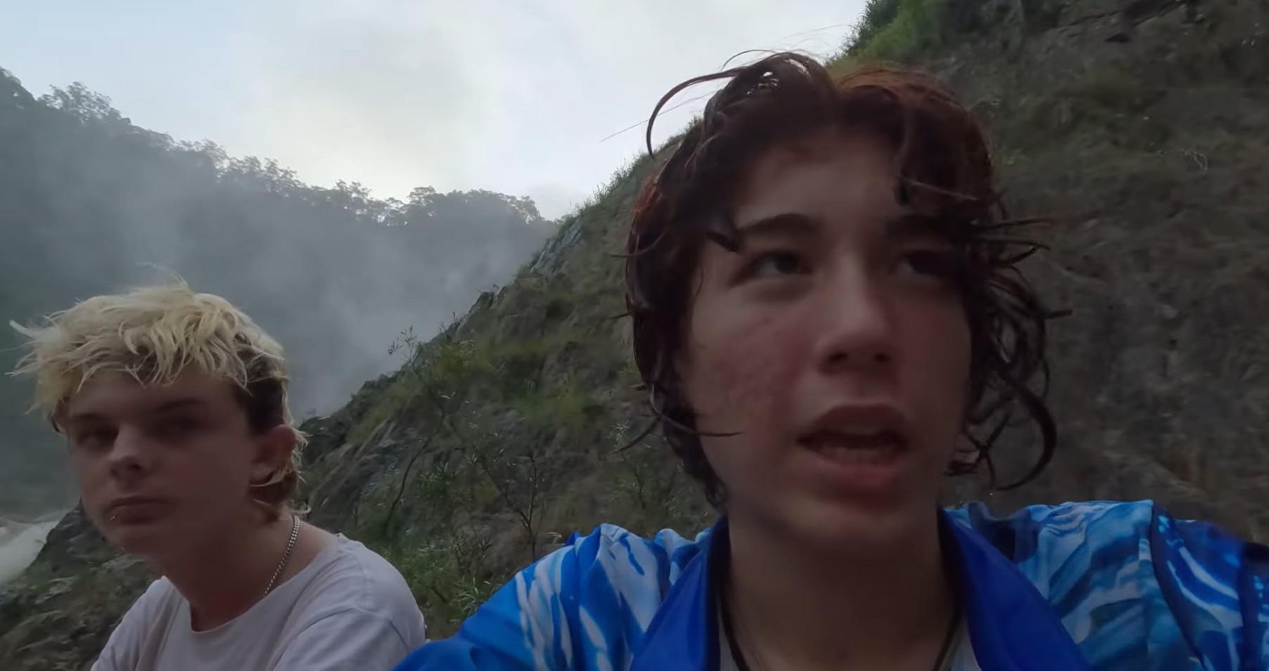 Trapped teenagers recount dramatic waterfall rescue