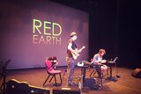 Daniel Holdsworth (left) and Aidan Roberts, two artists behind the performance piece "Red Earth".