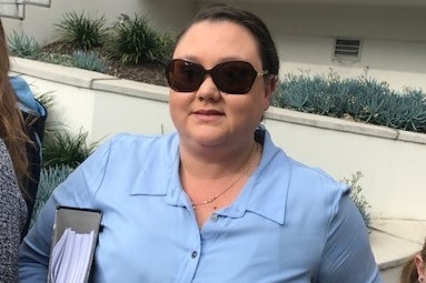 Former Noreen Hay staffer Susan Greenhalgh appearing in Wollongong Local Court, 2017.