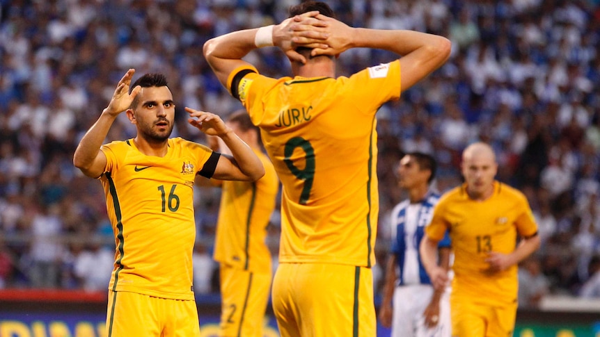 Don't let the goalless draw fool you. The Socceroos were excellent value in San Pedro Sula (Image: AP/Moises Castillo)