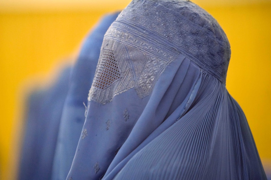 Afghan women attend a conference on violence against women in Herat.