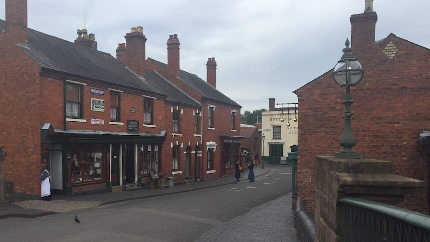 Street shot of the Black Country Living Museum in Dudley.