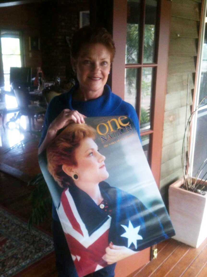 Pauline Hanson at home
