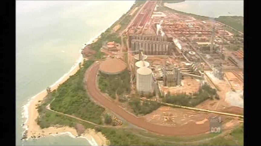 About 75,000 litres of petrol leaked from a tank at the alumina refinery in Gove last year.