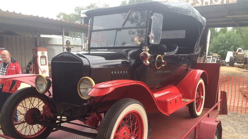 Vintage car at Cowra museum sale