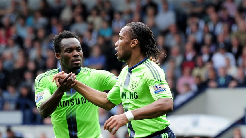 Didier Drogba cancelled out Peter Odemwingie's opener as Chelsea romped to a 3-1 win over WBA.
