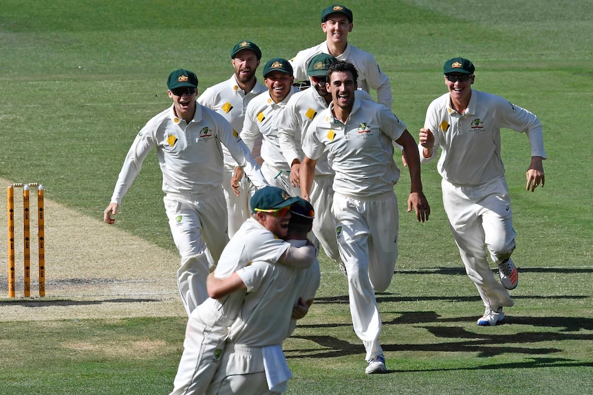 Australia celebrates win over Pakistan