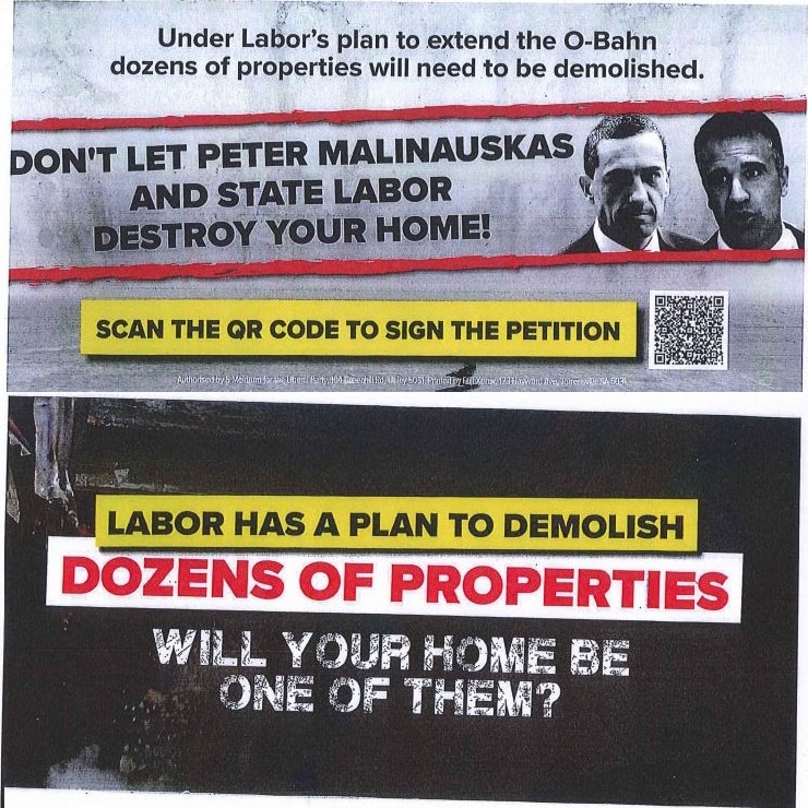 Two political flyers