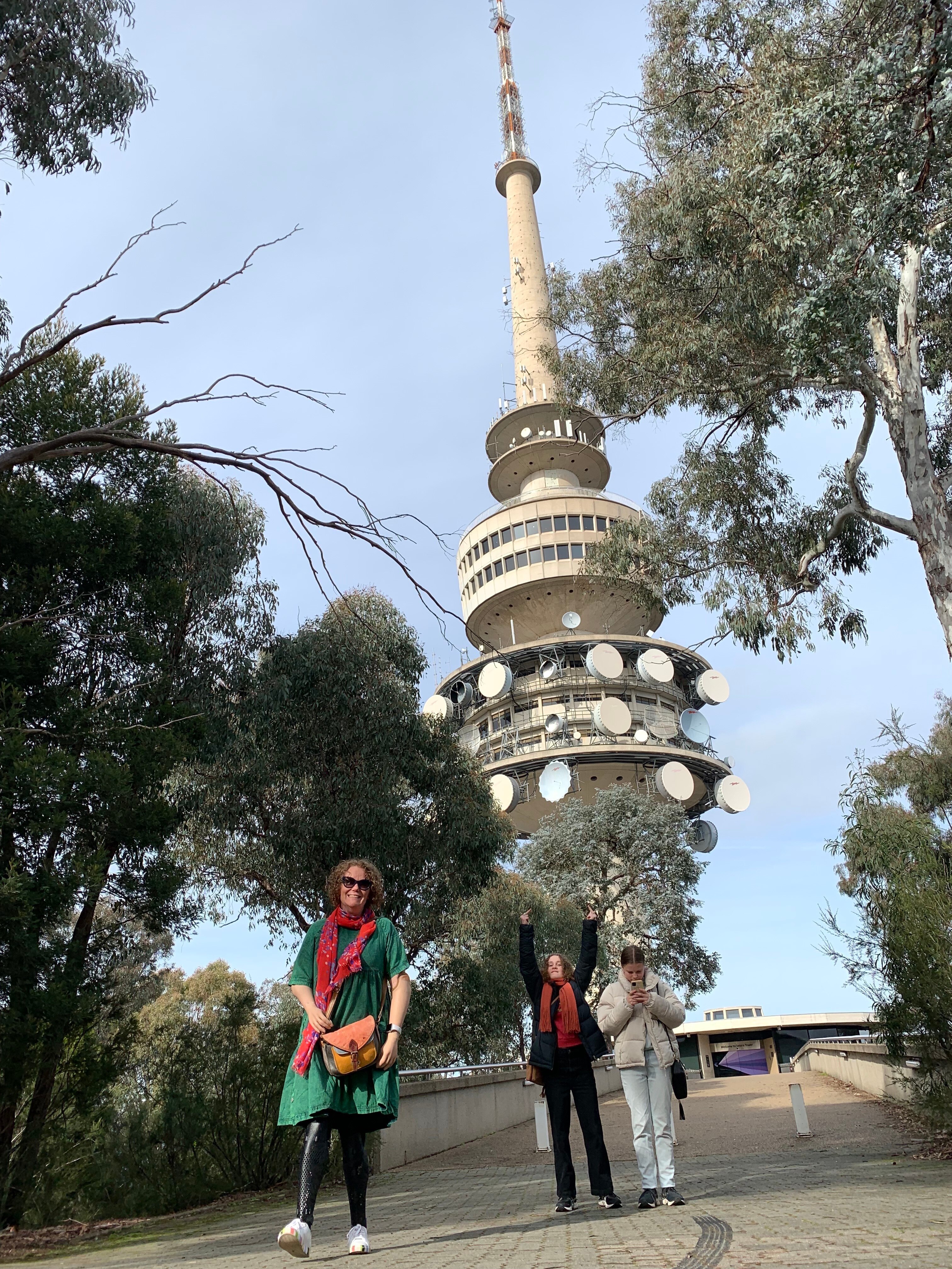 A family tries to visit the Telstra Tower on school holidays only to find it closed.
