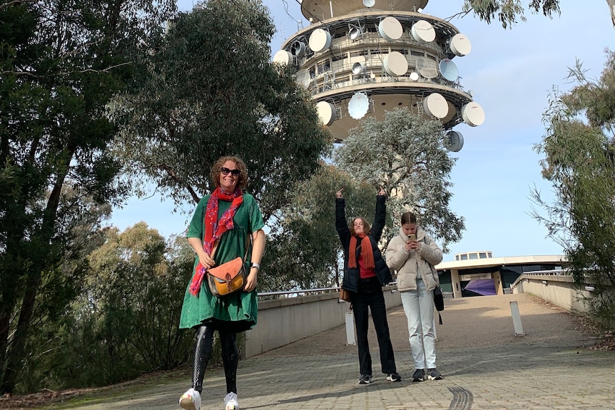 A family tries to visit the Telstra Tower on school holidays only to find it closed.