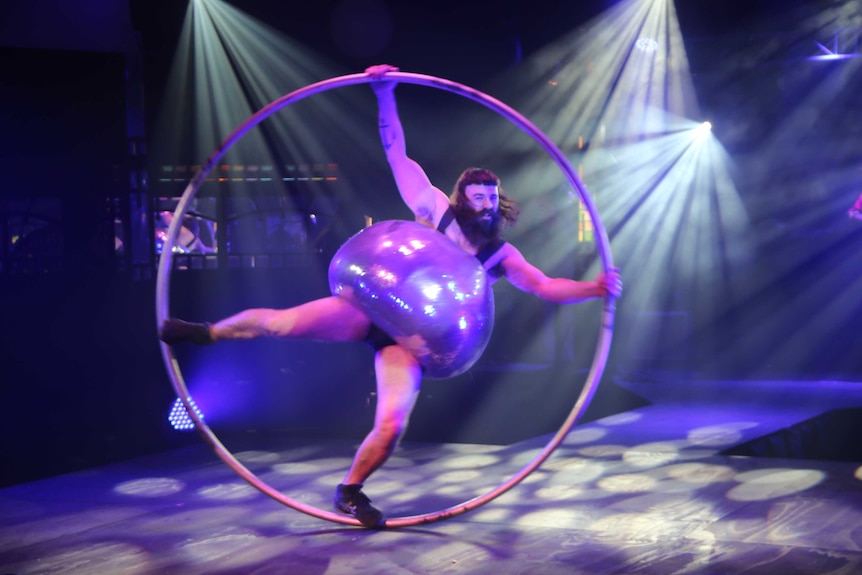 Perth Fringe Festival performer from Barbu at media call.