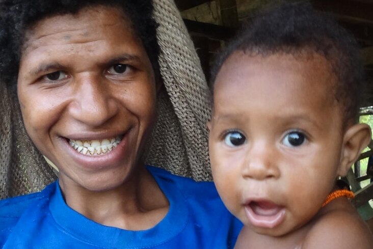 A mother and child in PNG.